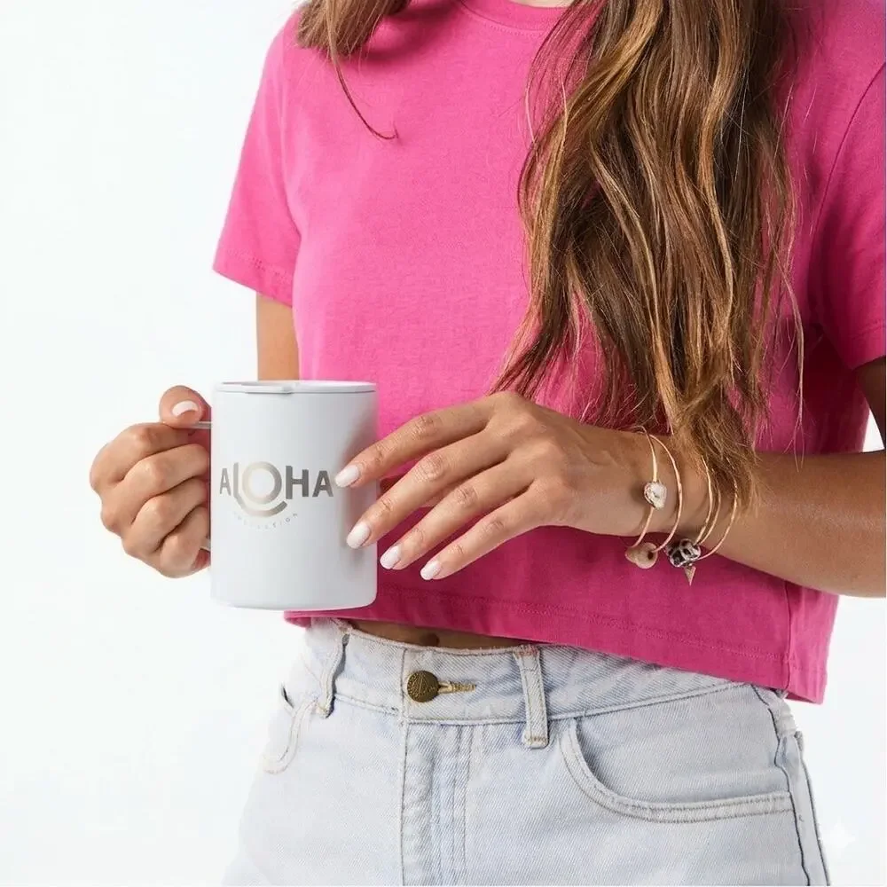 Aloha Collection• MIZU TRAVEL MUG ALOHA Logo White